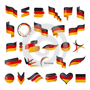 Collection of vector flag of Germany