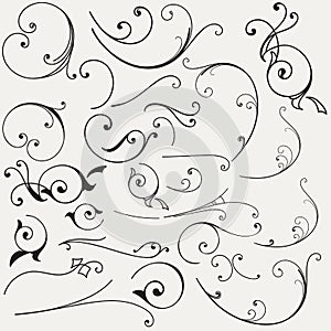 Collection of vector flourishes