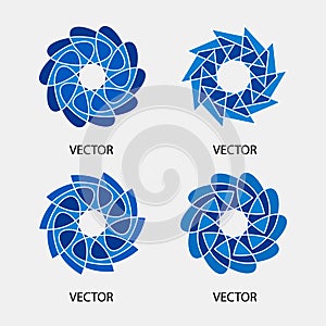 Collection of vector logo design templates