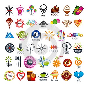 Collection of vector logos food