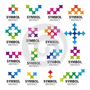 Collection of vector logos modules