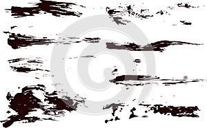 Collection of vector paint splatters