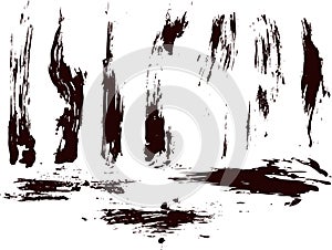 Collection of vector paint splatters