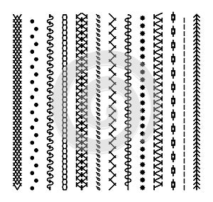 Collection stitch patterns.
