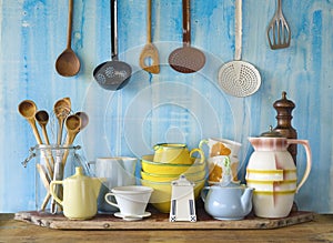 Collection of vintage kitchenware