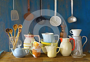 Collection of vintage kitchenware,