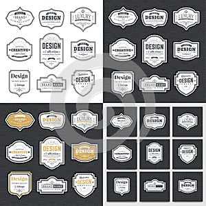 Collection of vintage logos and symbols.