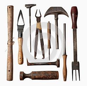 Collection of vintage tools