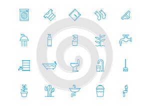 Collection of water-related icons. Vector illustration decorative design