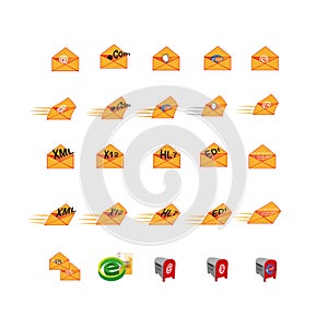 Collection of Web icon symbol