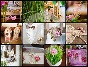 Collection of wedding details