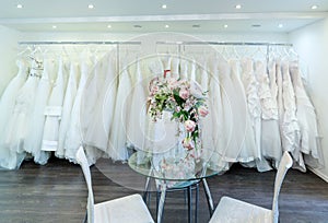 Collection of wedding dresses