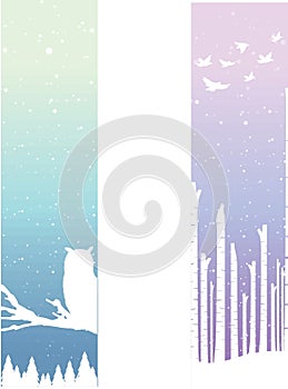 collection of winter banner designs. Vector illustration decorative design