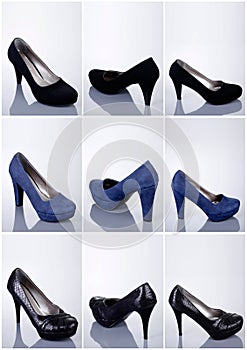 Collection of woman shoes