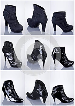 Collection of woman shoes