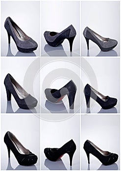 Collection of woman shoes