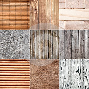 Collection of wood textures