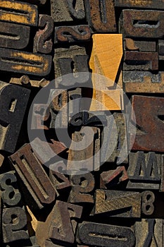 Collection of wood type blocks