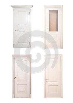 Collection of wooden doors