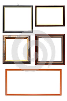 Collection of wooden frames