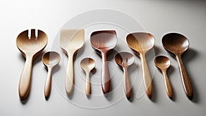 The arrangement is linear showcasing the contrast in colors and