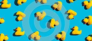 Collection of yellow rubber ducks