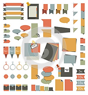 Collections of infographics. photo