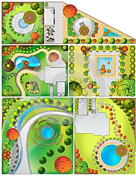 Collections od Landscape Plan