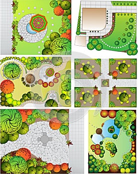 Collections od Landscape Plan