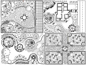 Collections od Landscape Plan
