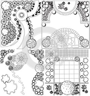 Collections od Landscape Plan