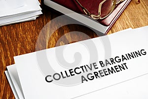 Collective bargaining agreement and note pad