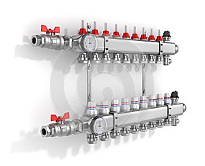 Collector, manifold, heating system