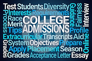 College Admissions Word Cloud