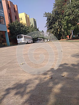 College area with a long view