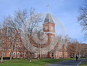 College building in fall