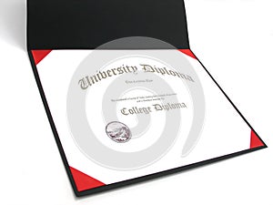 College Diploma in Frame photo