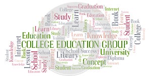 College Education Group word cloud.