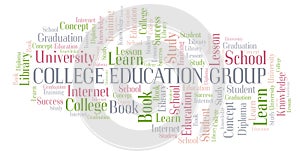College Education Group word cloud.