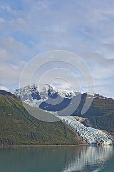 Vassar Glacier in College Fjord photo