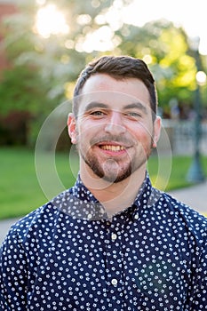 College Grad on Campus in Oregon