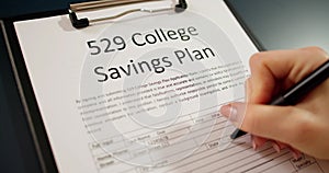 529 College Savings Plan Form