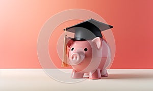 College Student Education Investment Piggy Bank