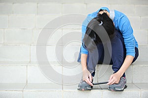 College student use smart phone