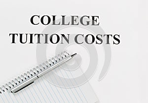 College Tuition Costs Concept