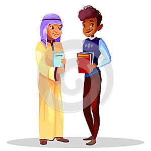 College or university students vector illustration