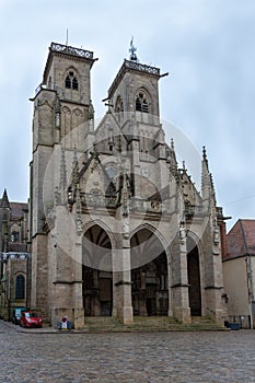 `Collegiale Notre-Dame` church, Semur-en-Auxois, Burgundy, France