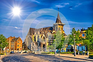 Collegiale Sainte-Croix catholic church in Liege, Belgium, Benel