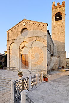 Collegiata di Sant'Agata church in Asciano (Siena) photo