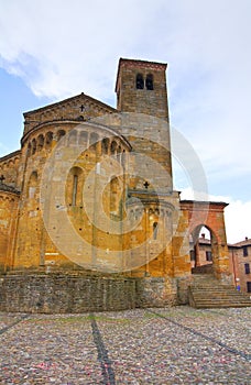 Collegiate Church. Castellarquato. Emilia-Romagna. Italy.